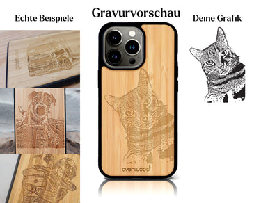 INDIVIDUELL iPhone 14 Pro Bambus-Kunststoff